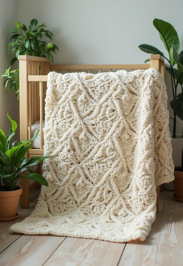27 Inspiring Designs Using Easy Crochet Baby Blanket Free Pattern - 10. Little Leaves Design