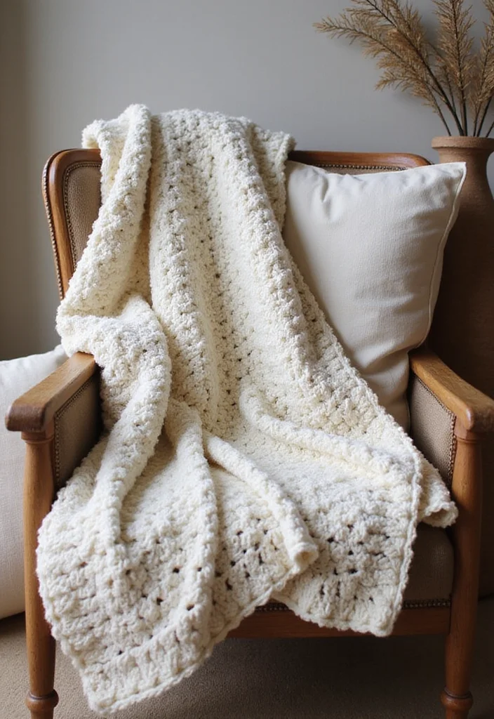 27 Inspiring Designs Using Easy Crochet Baby Blanket Free Pattern - 15. Puff Stitch Blanket