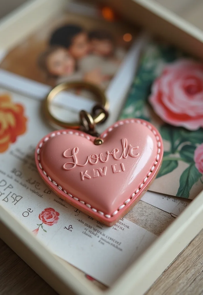 27 Sweet Craft Ideas to Learn How to Crochet a Heart - 27. Heart Souvenir Keyring