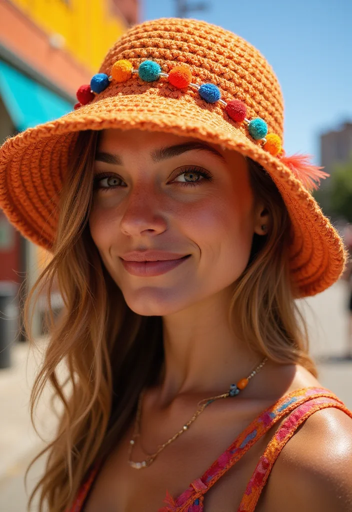 27 Trendy Accessories Using Crochet Bucket Hat Free Pattern - 14. Festival Flair