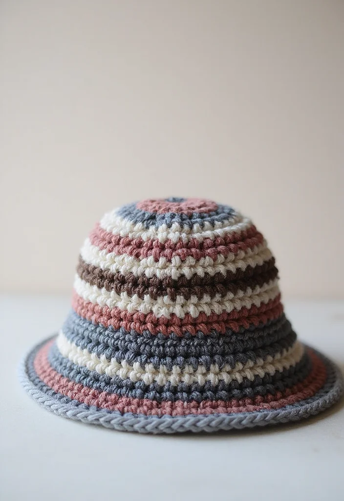 27 Trendy Accessories Using Crochet Bucket Hat Free Pattern - 19. Layering Techniques