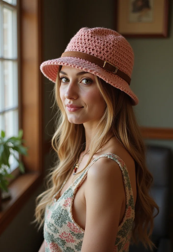 27 Trendy Accessories Using Crochet Bucket Hat Free Pattern - 21. Vintage Color Palettes