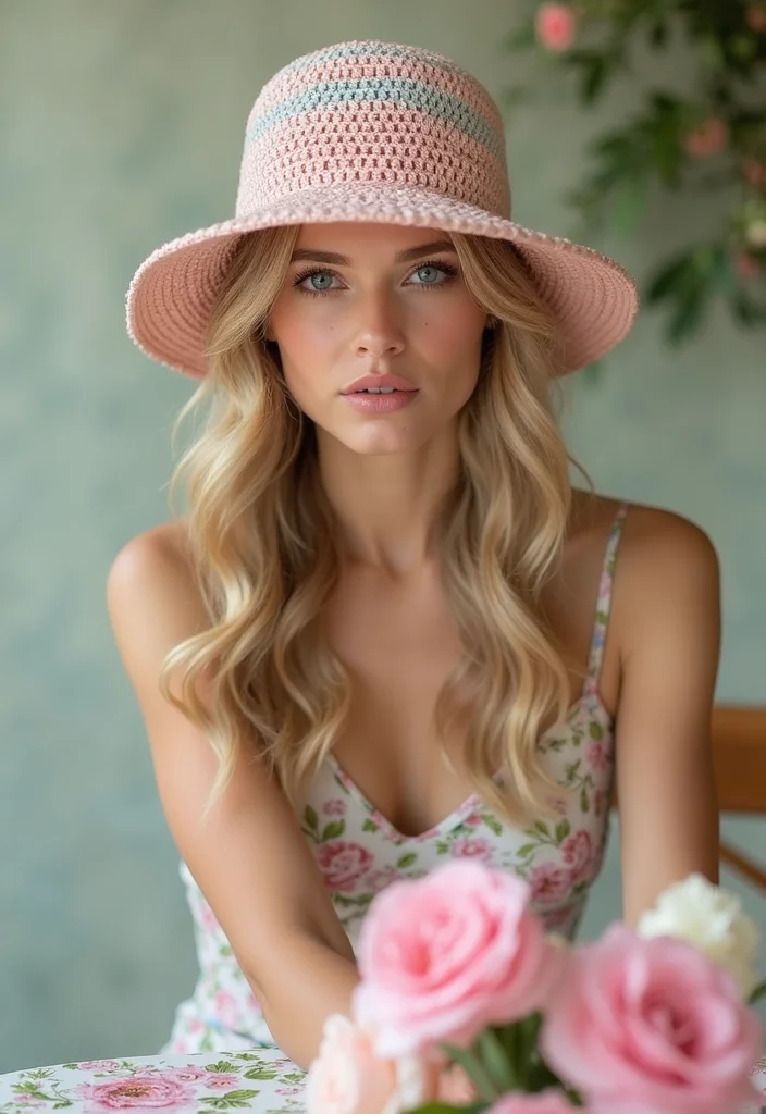27 Trendy Accessories Using Crochet Bucket Hat Free Pattern - 5. Pastel Perfection