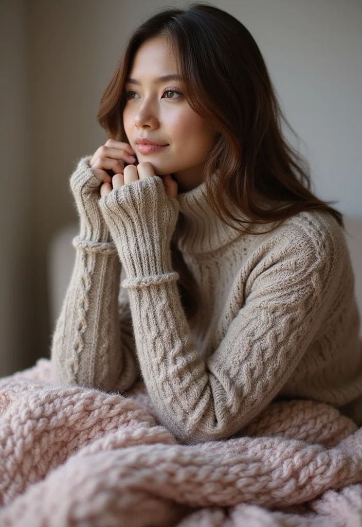 27 Winter Makes Using Crochet Fingerless Gloves: Free Patterns - 3. Textured Cable Knit Look