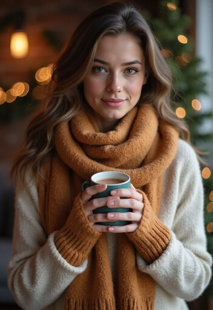 27 Winter Makes Using Crochet Fingerless Gloves: Free Patterns - 4. Cozy Ombre Effect