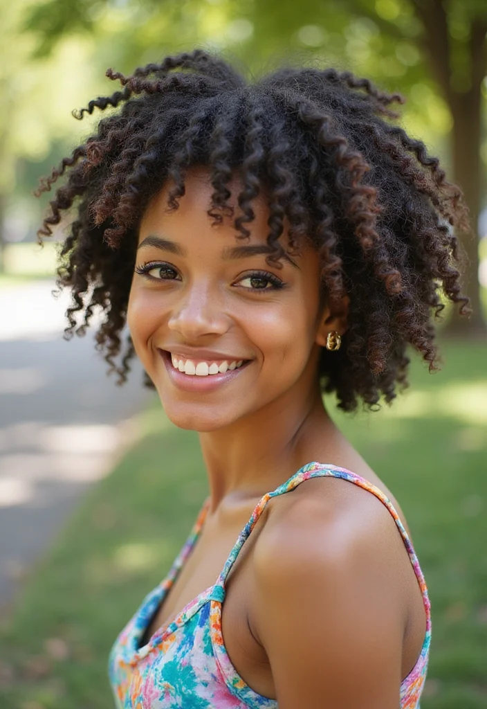 28 Trendy Looks Featuring Half Braids Half Crochet Hairstyles - 3. Twist and Curl Blend