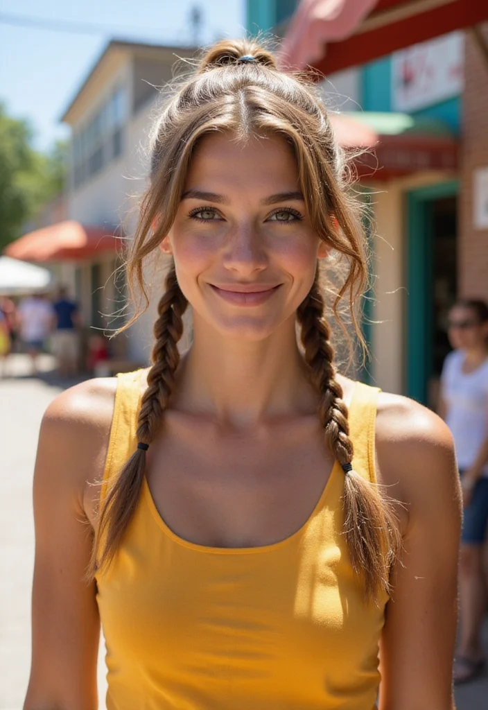 28 Trendy Looks Featuring Half Braids Half Crochet Hairstyles - 8. Funky Ponytail with Braids