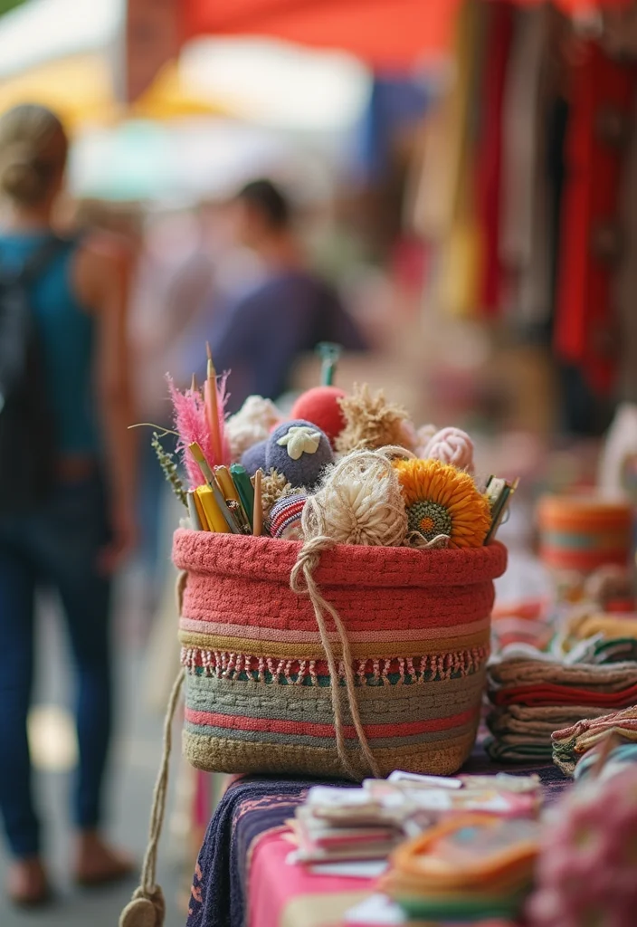 28 Trendy Makes with Crochet Tote Bags: Free Patterns for Sustainable Living - 22. Craft Fair Stand Bag