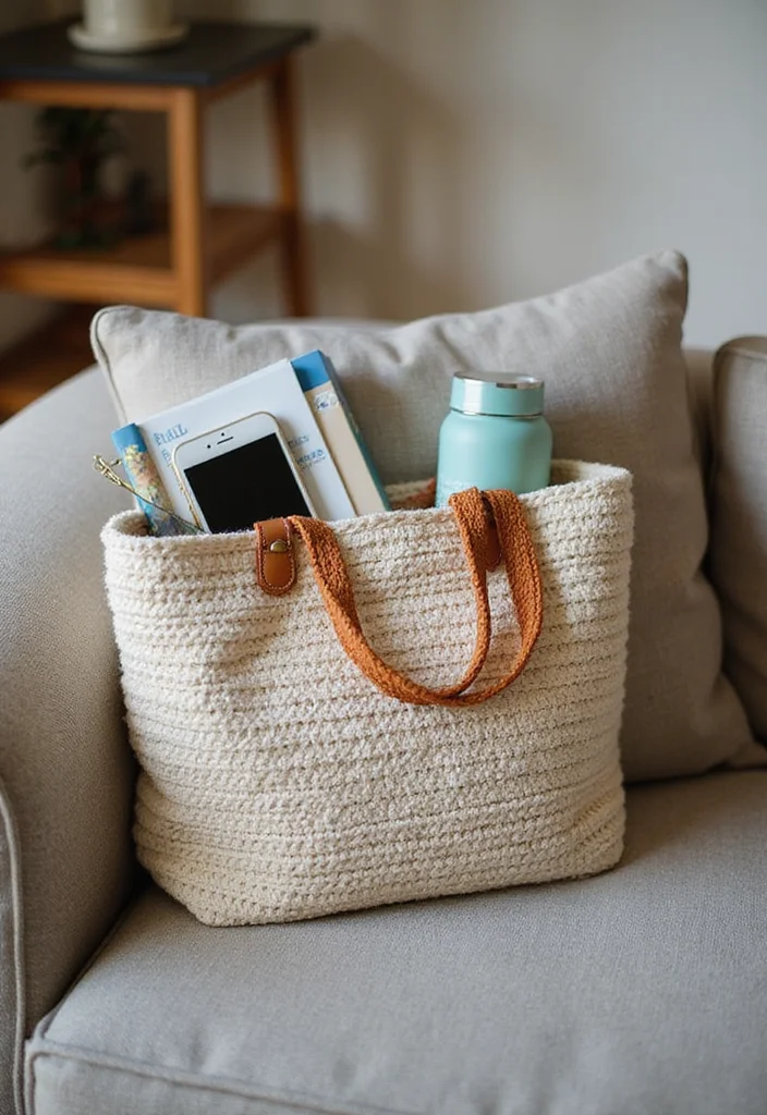 28 Trendy Makes with Crochet Tote Bags: Free Patterns for Sustainable Living - 3. Everyday Essentials Tote