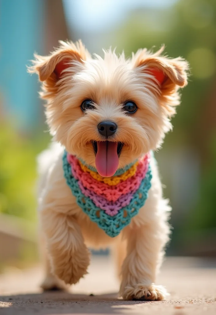 28 Useful Accessories from Crochet Bag Patterns - Free! - 21. Dog Bandana