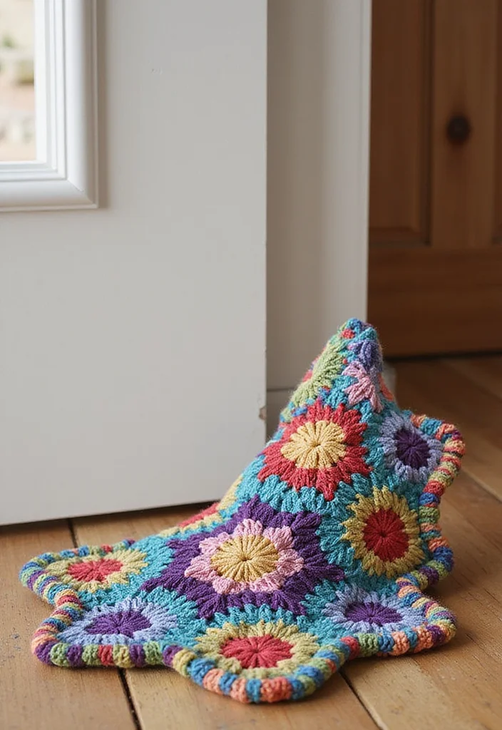 28 Useful Accessories from Crochet Bag Patterns - Free! - 23. Doorstop