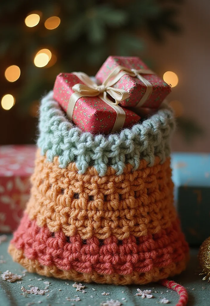 28 Useful Accessories from Crochet Bag Patterns - Free! - 27. Gift Bag