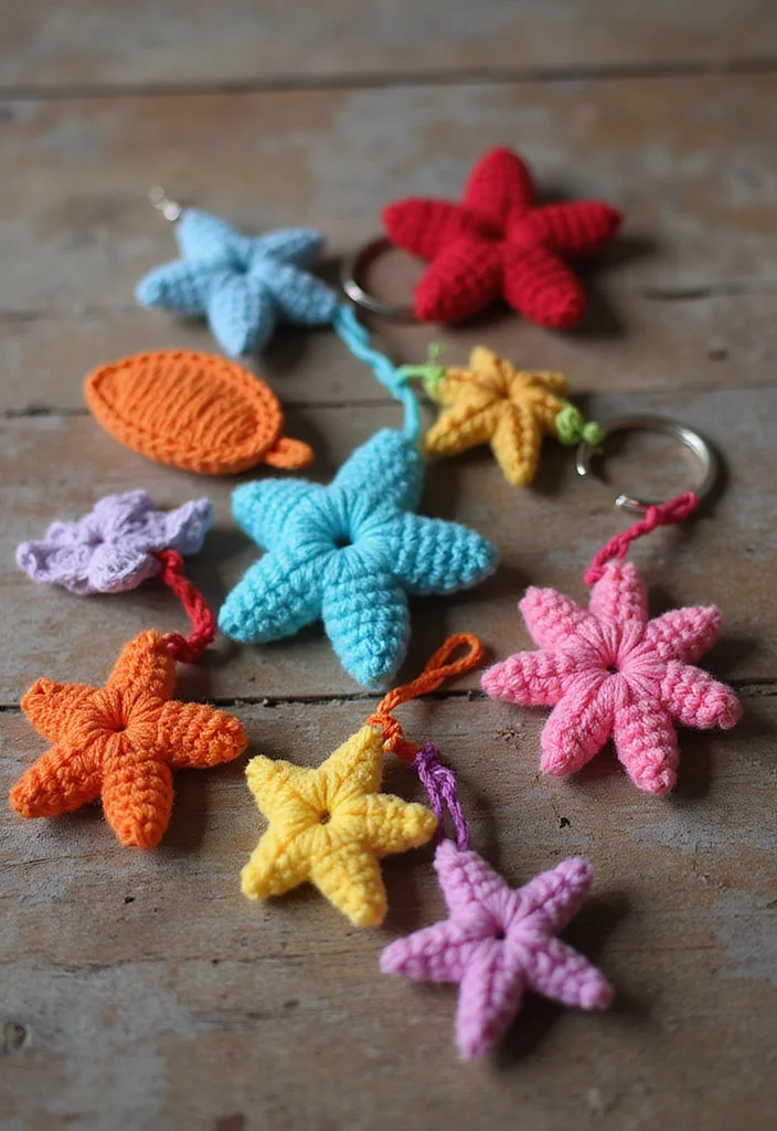 28 Useful Accessories from Crochet Bag Patterns - Free! - 7. Keychain