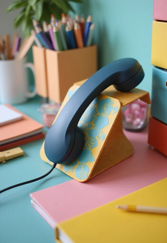 28 Visual Tutorials Inspired by Granny Square Crochet Pattern Diagram - 24. Granny Square Phone Stand