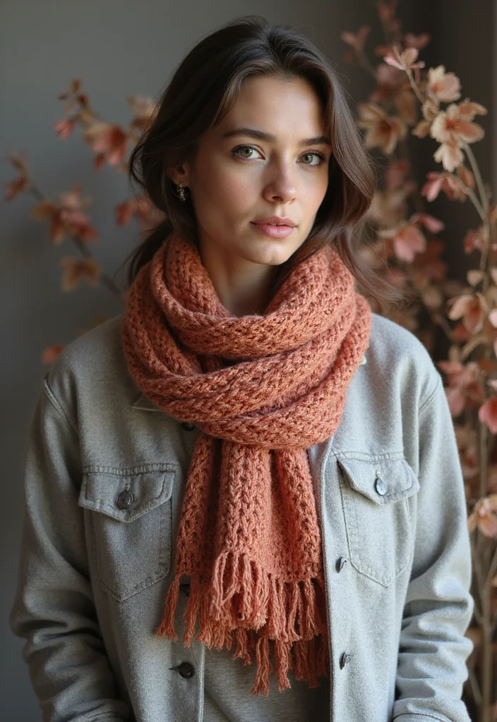 28 Warm & Stylish Makes with Crochet Scarf Pattern Free - 12. Long Stitch Scarf