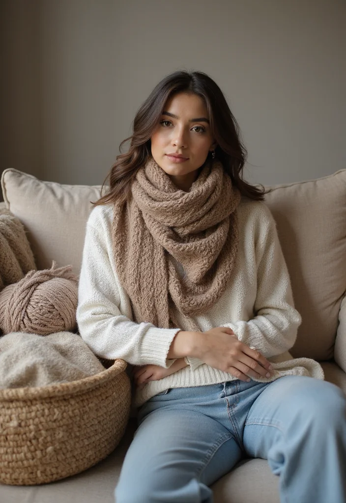 28 Warm & Stylish Makes with Crochet Scarf Pattern Free - 18. Wide Wrap Scarf