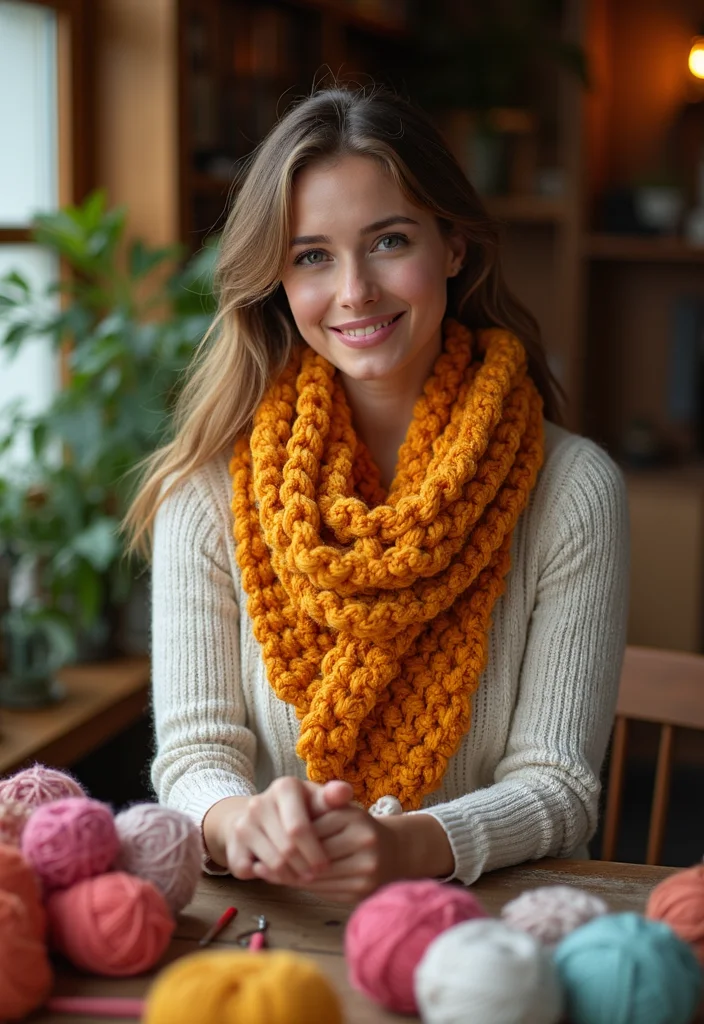 28 Warm & Stylish Makes with Crochet Scarf Pattern Free - 4. Textured Bobble Scarf