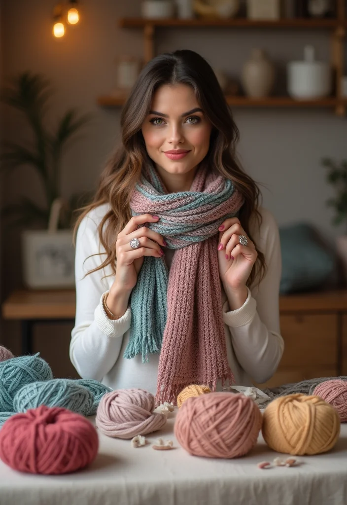 28 Warm & Stylish Makes with Crochet Scarf Pattern Free - 5. Simple Striped Scarf