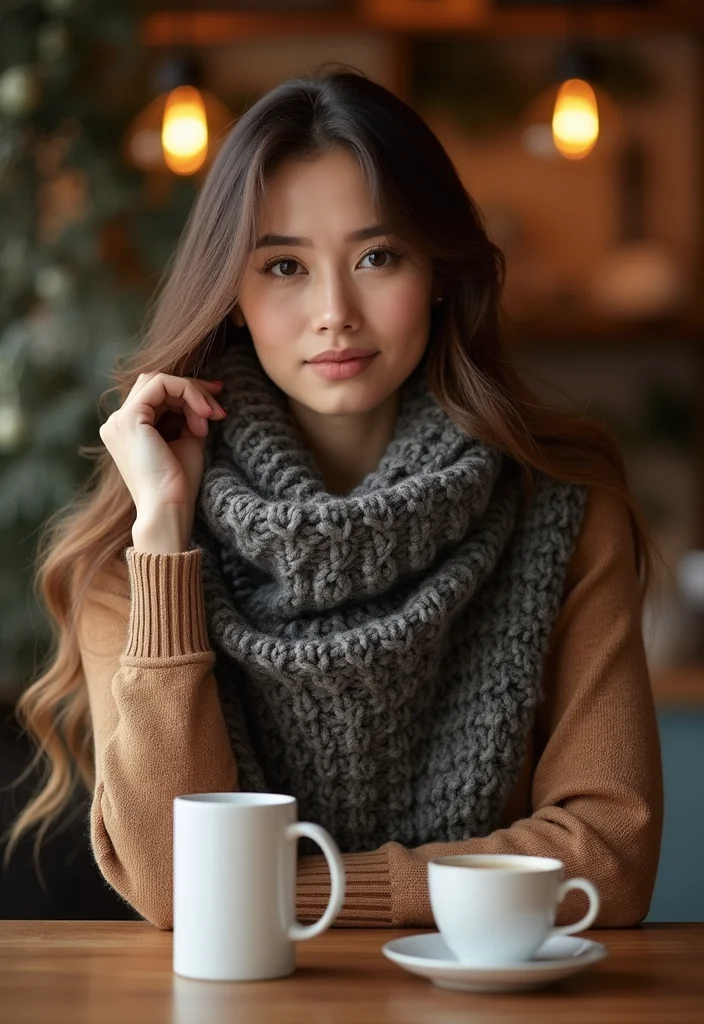 28 Warm & Stylish Makes with Crochet Scarf Pattern Free - 6. Cowl Neck Scarf