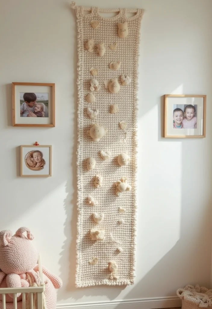 29 Adorable Makes Using Baby Blanket Crochet Patterns - 15. Personalized Baby Growth Charts