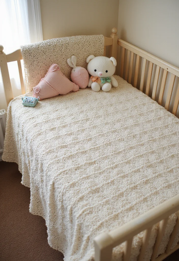 29 Adorable Makes Using Baby Blanket Crochet Patterns - 20. Snazzy Baby Blanket Bedspreads