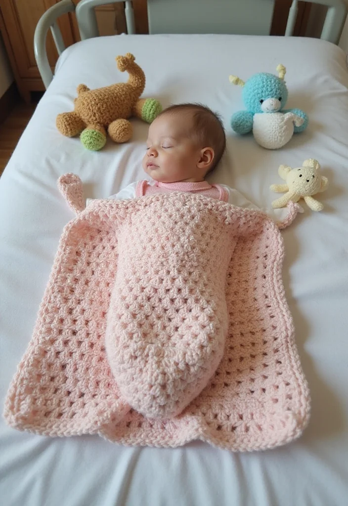 29 Adorable Makes Using Baby Blanket Crochet Patterns - 26. Adorable Crochet Baby Blankets for Preemies