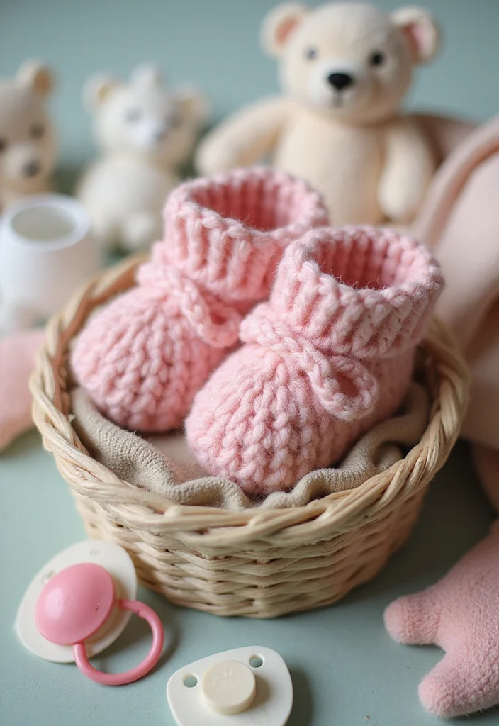 29 Adorable Makes Using Baby Blanket Crochet Patterns - 3. Snuggly Baby Booties