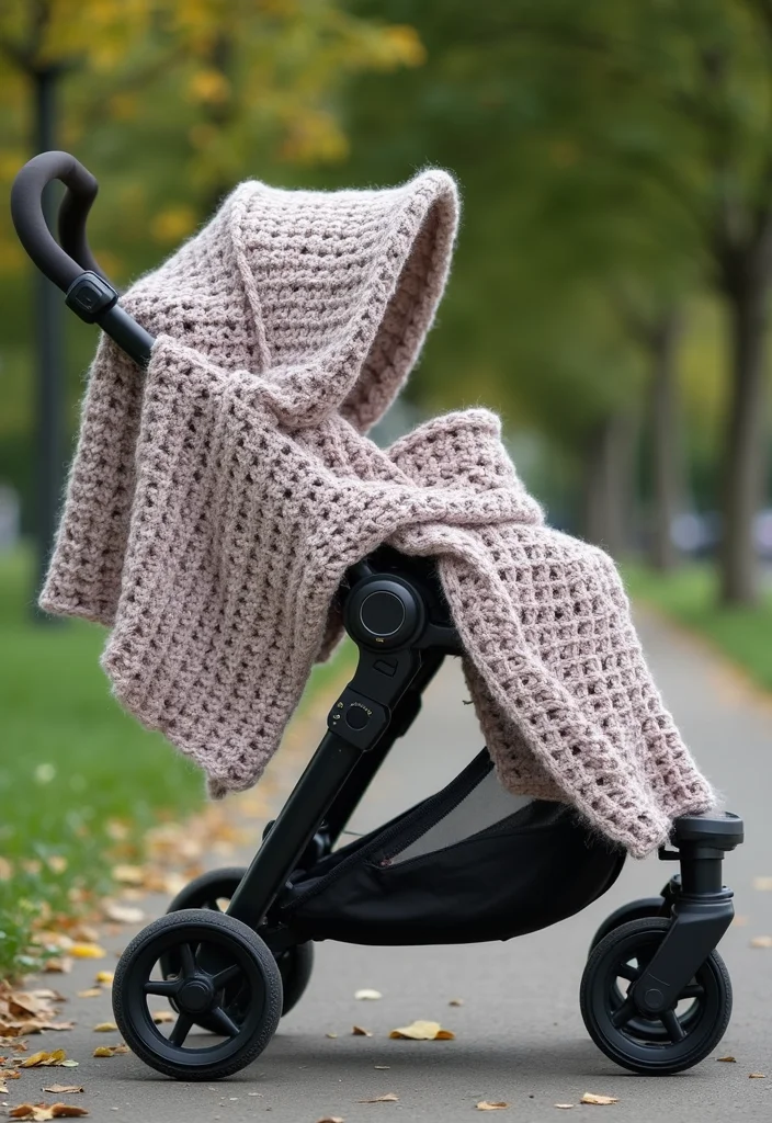 29 Adorable Makes Using Baby Blanket Crochet Patterns - 8. Stylish Baby Wraps