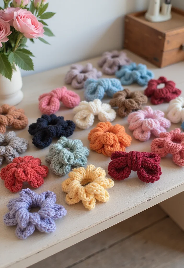 29 Artistic Designs Using Crochet Tapestry Pattern Free Charts - 18. Aesthetic Crochet Hair Accessories