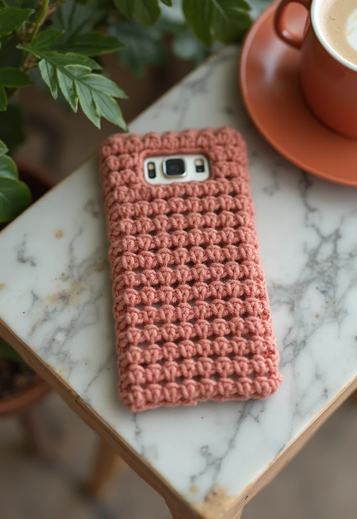 29 Artistic Designs Using Crochet Tapestry Pattern Free Charts - 22. Crochet Phone Cases for Style