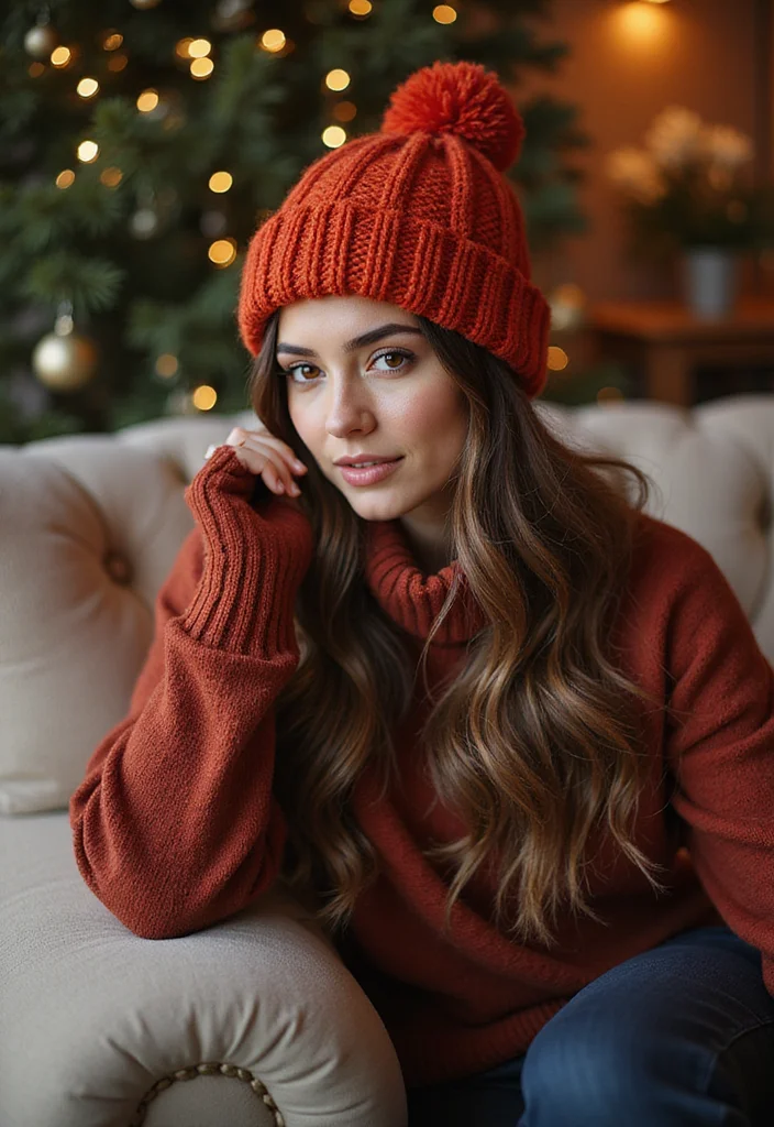29 Cozy Winter Looks Using Crochet Beanie Patterns: Free DIY Crochet Ideas - 11. Oversized Beanie