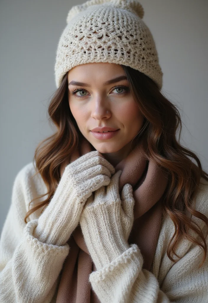 29 Cozy Winter Looks Using Crochet Beanie Patterns: Free DIY Crochet Ideas - 14. Lacy Beanie