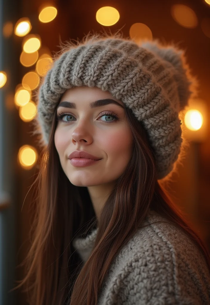 29 Cozy Winter Looks Using Crochet Beanie Patterns: Free DIY Crochet Ideas - 19. Furry Beanie