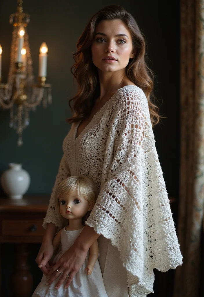 29 Cute Outfit Ideas from Crochet Doll Clothes Free Patterns - 18. Trendy Cape