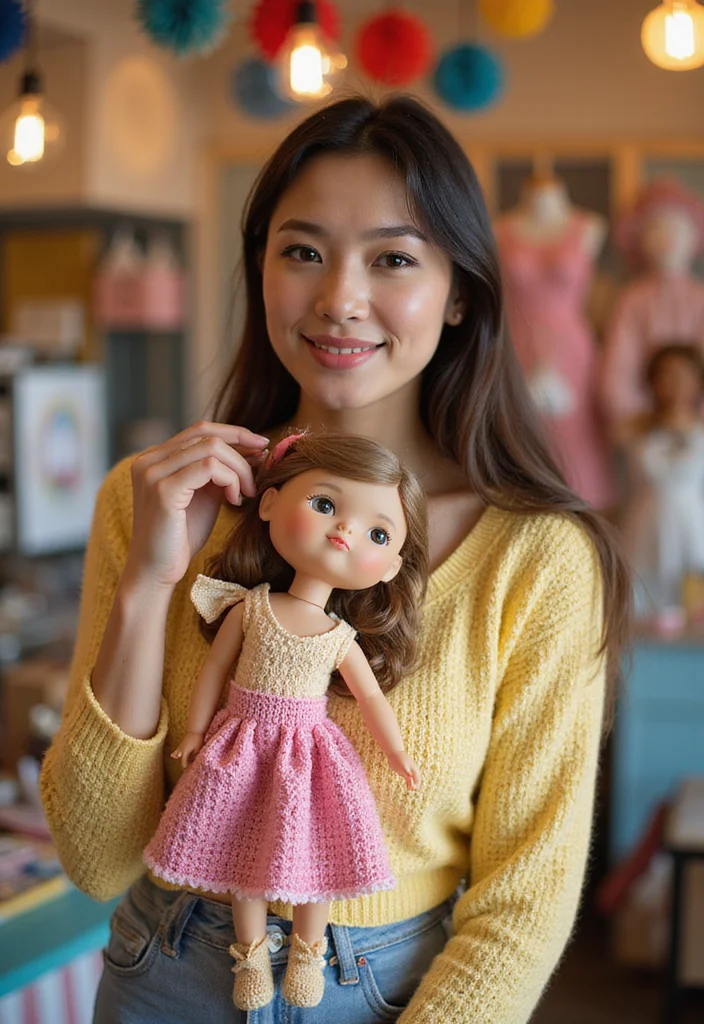 29 Cute Outfit Ideas from Crochet Doll Clothes Free Patterns - 8. Cute Everyday Outfit