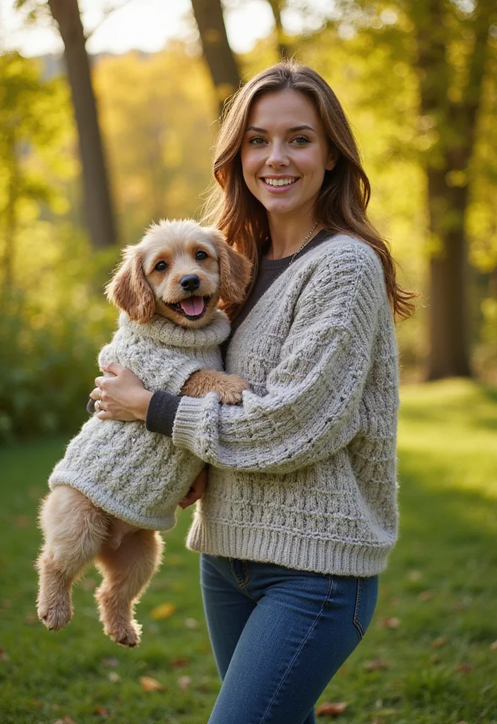 29 Cute Pet Looks Using Crochet Dog Sweater Free Pattern - 22. Textured Bobble Stitch