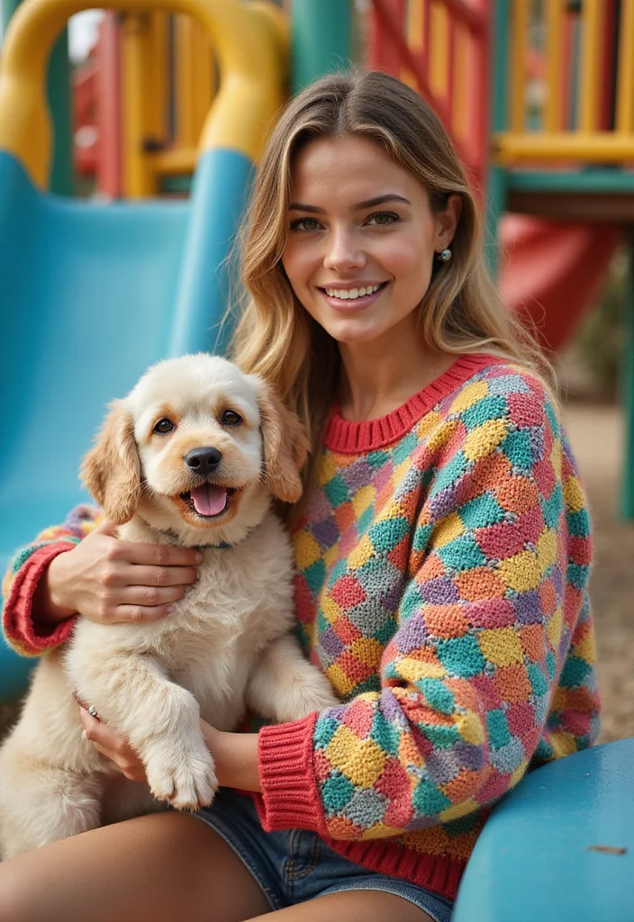 29 Cute Pet Looks Using Crochet Dog Sweater Free Pattern - 5. Playful Polka Dots