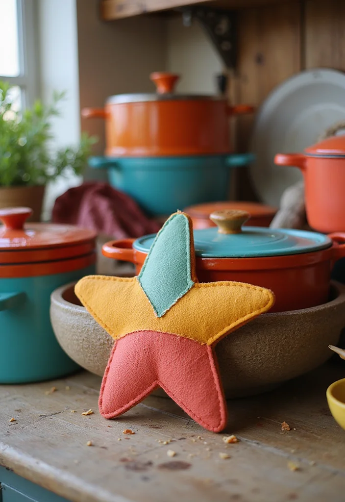 29 Cute Shapes to Practice How to Crochet a Star - 26. Star Pot Holder