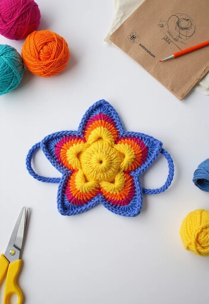 29 Cute Shapes to Practice How to Crochet a Star - 28. Star Face Mask