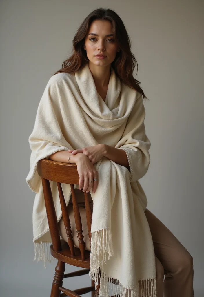 29 Elegant Wraps from Crochet Shawl Patterns Free - 27. Classic Shawl