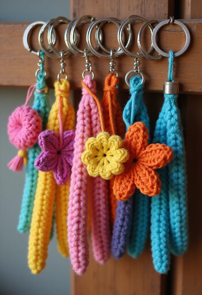 29 Fashion Looks for Crochet Clothing and Accessories - 18. Fun Crochet Keychains