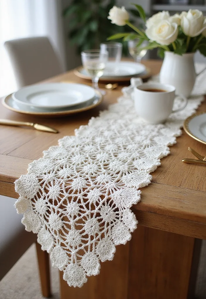 29 Fashion Looks for Crochet Clothing and Accessories - 22. Practical Crochet Table Runners