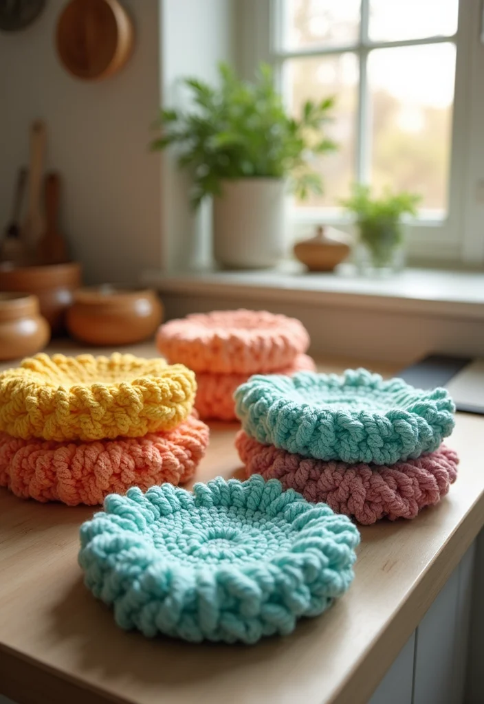 29 Fashion Looks for Crochet Clothing and Accessories - 27. Practical Crochet Dishcloths