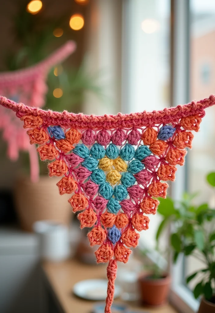 29 Fashion Looks for Crochet Clothing and Accessories - 28. Unique Crochet Bunting