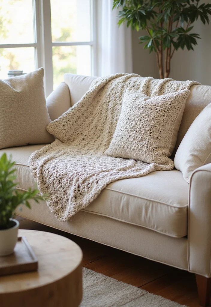 29 Fashion Looks for Crochet Clothing and Accessories - 29. Handmade Crochet Furniture Covers