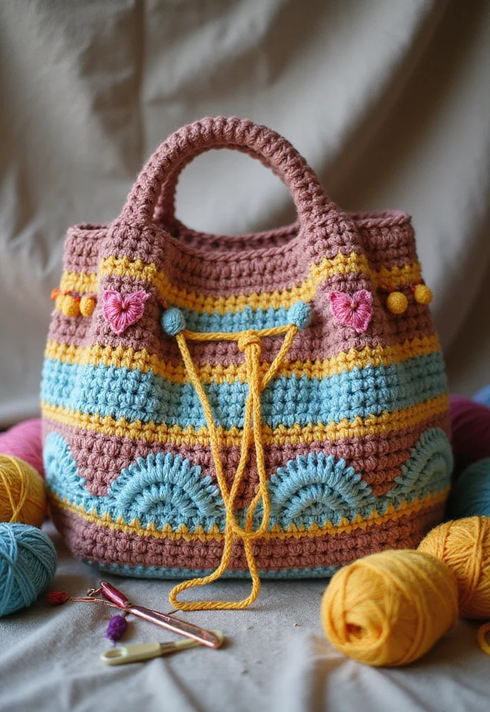 29 Fashion Looks for Crochet Clothing and Accessories - 3. Statement Crochet Bags