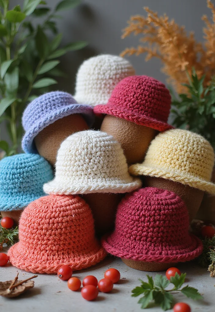 29 Fashion Looks for Crochet Clothing and Accessories - 4. Fun Crochet Hats