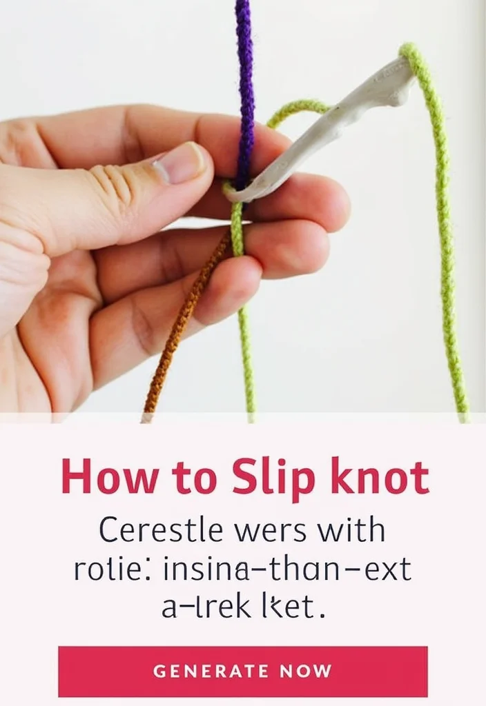 29 Helpful Tips Showing How to Crochet for Beginners - 4. Master the Slip Knot