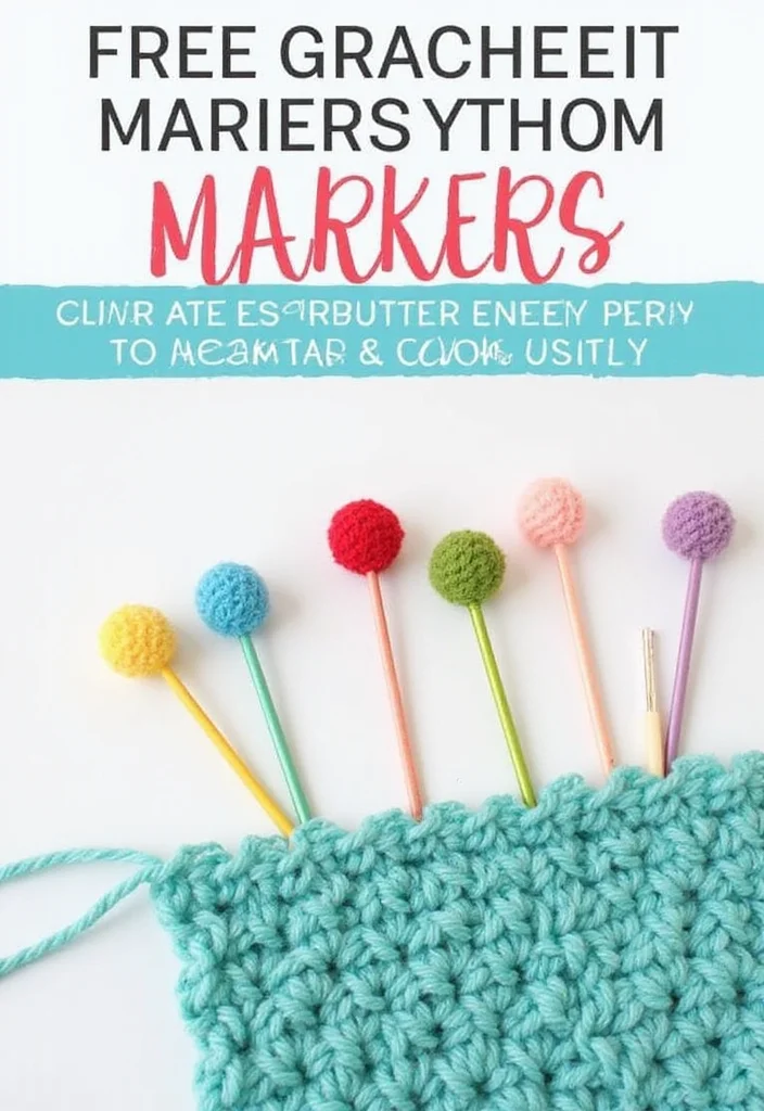 29 Helpful Tips Showing How to Crochet for Beginners - 7. Use Markers for Counting Stitches