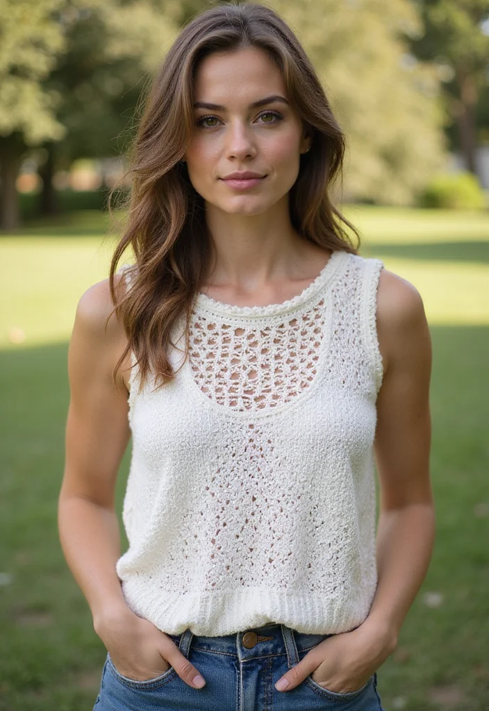 30 Beautiful Wearables from Crochet Summer Tops Free Patterns - 20. Chic Boat Neck Top